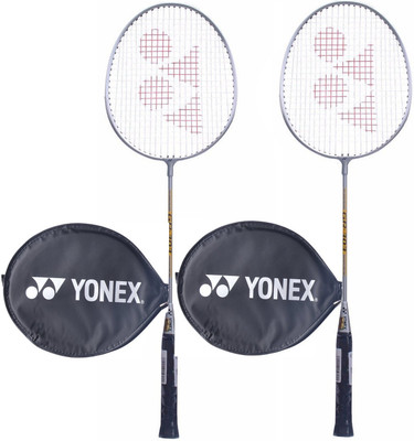 

Yonex GR-303 Silver Strung Badminton Racquet(G4 - 3.25 Inches, 180 g)