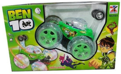 

dmpl fastdeal Ben 10 Stunt Car High Quality Remote Control Dancing Racing Led (Green)(Green)