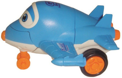 

skky bell Premium Robo Airplane Die cast air craft toy 2 IN 1(Blue)