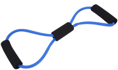 

Bruzone Premium Latex Fitness S16 Resistance Tube(Blue, Black), Black;blue