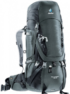 

Deuter Aircontact 45 + 10 Black Granite Rucksack - 45 L(Black)
