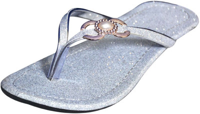 

ANSHU ENTERPRISES Women SILVER Flats