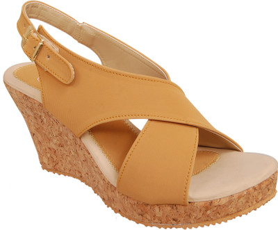

Olive Fashion Women Caramel Wedges