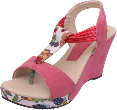 

Footshez Women PINK Wedges