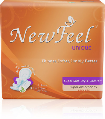 

NEWFEEL 275MM XL UNIQUE ULTRATHIN SANITARY NAPKIN Sanitary Pad(Pack of 3)