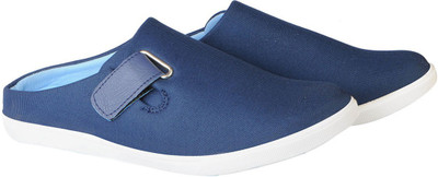 

FAUSTO Canvas Clogs For Men(Navy, Navy blue