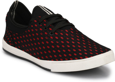 

Royalwalker RW4211 BLACK RED(ovel) Casuals For Men(Black, Red, Black red oval