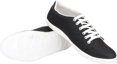 

FAUSTO Canvas Trendy Sneakers For Men(Black