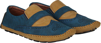 

Kraasa Top of The Line Loafers For Men(Beige, Blue