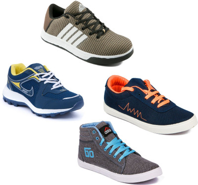 

Asian Men Casual & Running Shoes Combo Pack of 4 Running Shoes For Men(Multicolor
