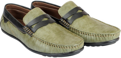 

FAUSTO Stylish Mocassin For Men(Olive, Black