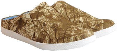 

FAUSTO Canvas Slip On Sneakers For Men(Tan