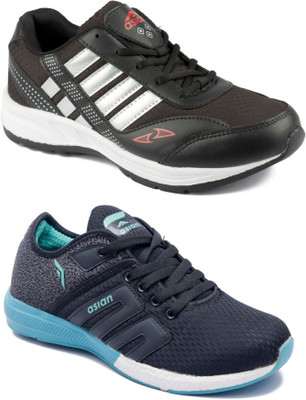 

Asian Men Casual & Running Shoes Combo Pack of 2 Running Shoes For Men(Multicolor