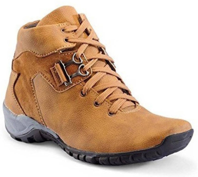 

Desi Saga Boys Lace Casual Boots(Brown, Tan