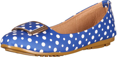 

Footshez Polka Dot Flat Bellie shoe For Women And Girls Bellies For Women(Blue