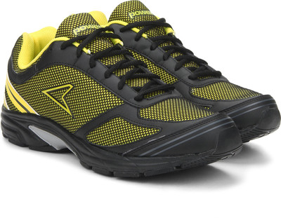 Power MORTY Training & Gym Shoes For Men(Black, Yellow) at flipkart