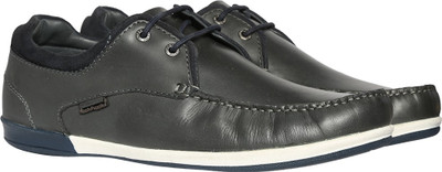 

Hush Puppies By Bata ZEAL DERBy Sneakers For Men(Black, Grey