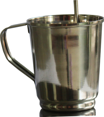 

Stalwart 250 ml Stainless Steel Baby Sippy/Sipper Cup for Kids (1 - 3 Years)(Silver)