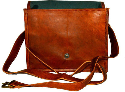 

PINO Women Casual Brown Genuine Leather Sling Bag