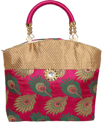 

Eshopmart Women Casual Pink Cotton Hand-held Bag