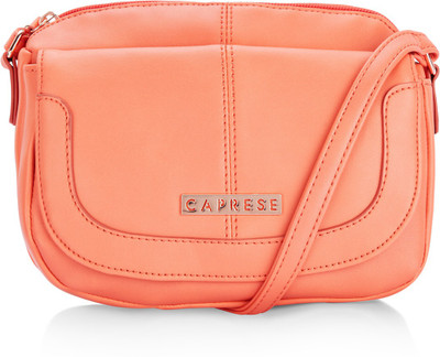 

Caprese Women Casual Pink Leatherette Sling Bag