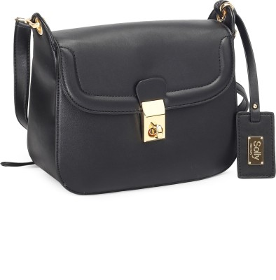 

Allen Solly Women Casual Black PU Sling Bag