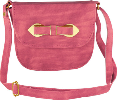 

Howdy Women Casual Pink Leatherette Sling Bag