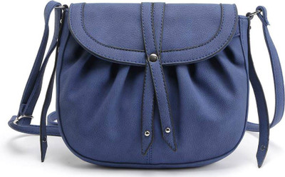 

PINO Girls Casual Blue PU Sling Bag