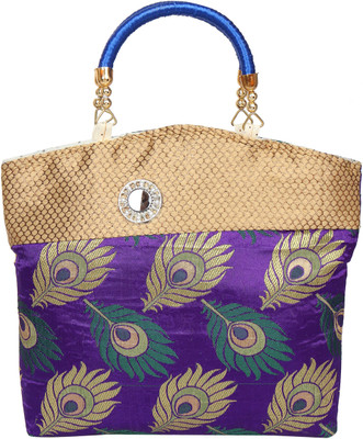 

Eshopmart Women Casual Purple Cotton Hand-held Bag