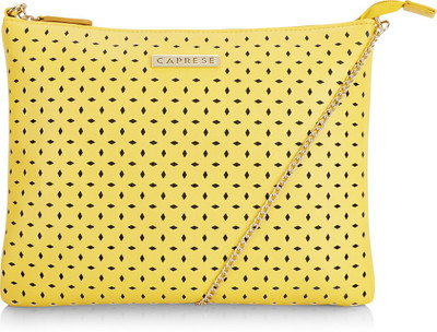 

Caprese Women Casual Yellow Leatherette Sling Bag