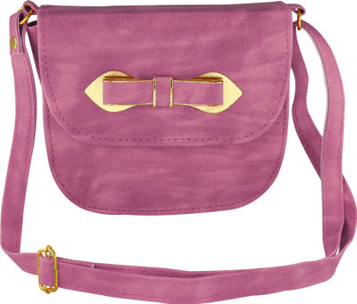 

Howdy Women Casual Purple Leatherette Sling Bag