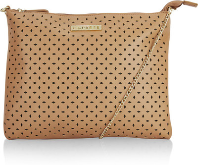 

Caprese Women Casual Tan Leatherette Sling Bag