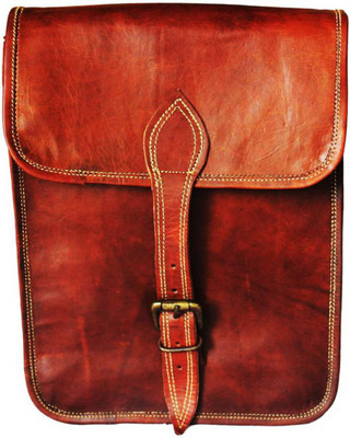 

PINO Men Casual Brown Genuine Leather Sling Bag