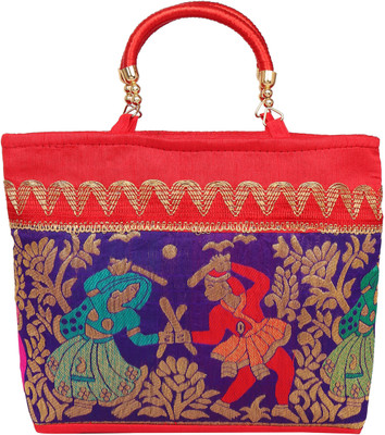 

Eshopmart Women Casual Red Cotton Hand-held Bag