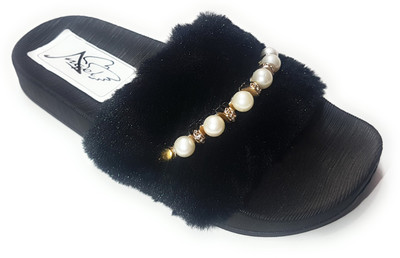 

Angel Fashion Slides, Black