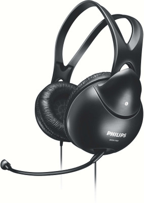 

Philips SHM 1900 Smart Headphones(Wired), Black