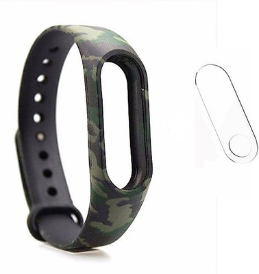 

Veronic Mi band 2 camouflage replacement band strap Smart Band Strap(Green), Camouflage green