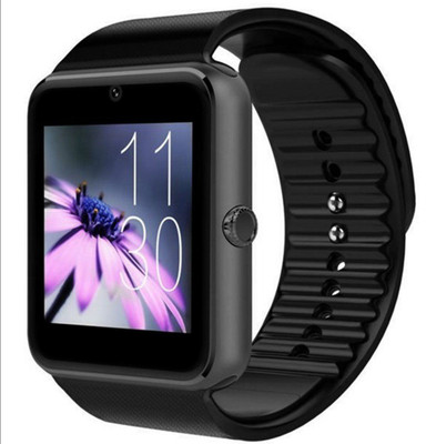 

Wonder World ™ Bluetooth GT08 Touch Screen Mobile Phone Black Smartwatch(Black Strap Regular)
