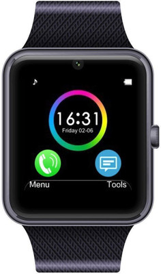 

Wonder World ® 1.54" Touch Screen Bluetooth GT08 Black Smartwatch(Black Strap Regular)