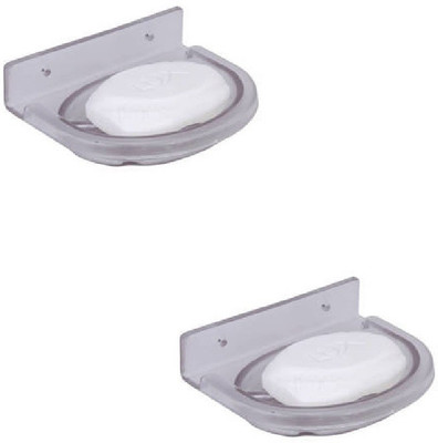 

Flicker unbreakable oval soap dish (2)(clear)