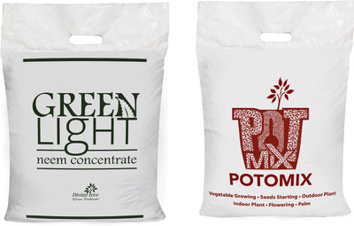 

Divine Tree Pot O Mix & Green Light Combo Ready To use Potting soil with Neem Concentrate Organic Neem Fertilizer for Indoor Outdoor Lawn garden tree plants Soil Manure(5 kg Powder)