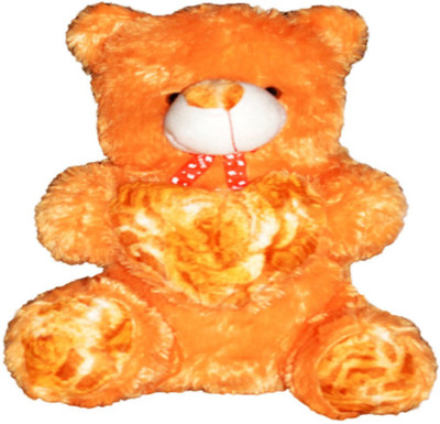 

Fun & Joy Beautiful & Cute Teddy Bear With Heart - 60 cm(Brwon)