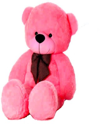 ATTRACTIVE 4 FEET NECK BOW TEDDY BEAR  - 120 cm(Pink)