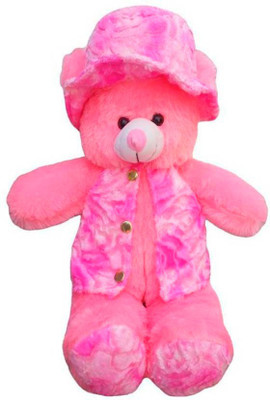 

ATTRACTIVE 1 FEET CUTE SOFT JACKET TEDDY BEAR - 40 cm(Pink)