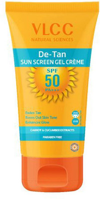 

VLCC De-Tan Sun Screen Gel Cream - SPF 50 PA+++(100 g)