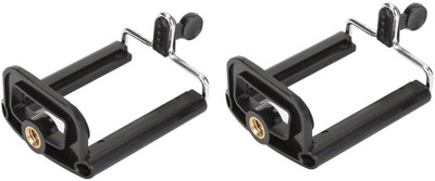 

ReTrack SET OF 2PC Clip Bracket Stand Holder Mount For Cell Phone Camera Monopod Tripod Kit(Black, Supports Up to 500 g)