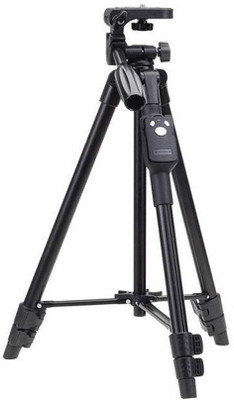 

kaykon Tripod For iPhone Android Mobile Phone DSLR Sports Camera Selfie Stick With Remote Control Shutter Made up of high Quality Aluminum Alloy 360 degree down and 90 degree up Tripod, Tripod Kit(Black, Supports Up to 1500 g)