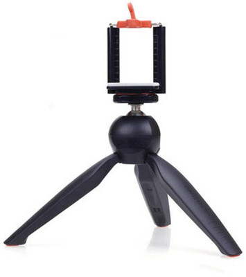 

ReTrack RT-228 ROTATE HEAD PORTABLE TELEPHONE CAMERA CLIP STAND AND MINI Tripod(Black, Supports Up to 700 g)