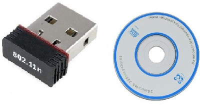 

Etake Wireless Mini Wi-fi Dongle Nano 2.4GHz 802.11N USB Adapter(Black)