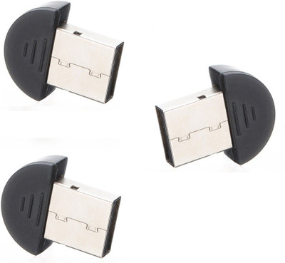 

ReTrack SET OF 3PC Mini 2.0 Wireless Bluetooth Dongle USB Adapter(Black)